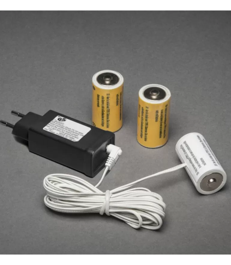 Best Adaptateur Secteur Pour 3 Piles 1,5 V Lr14 Adaptateur Secteur Pour Articles Sur Piles