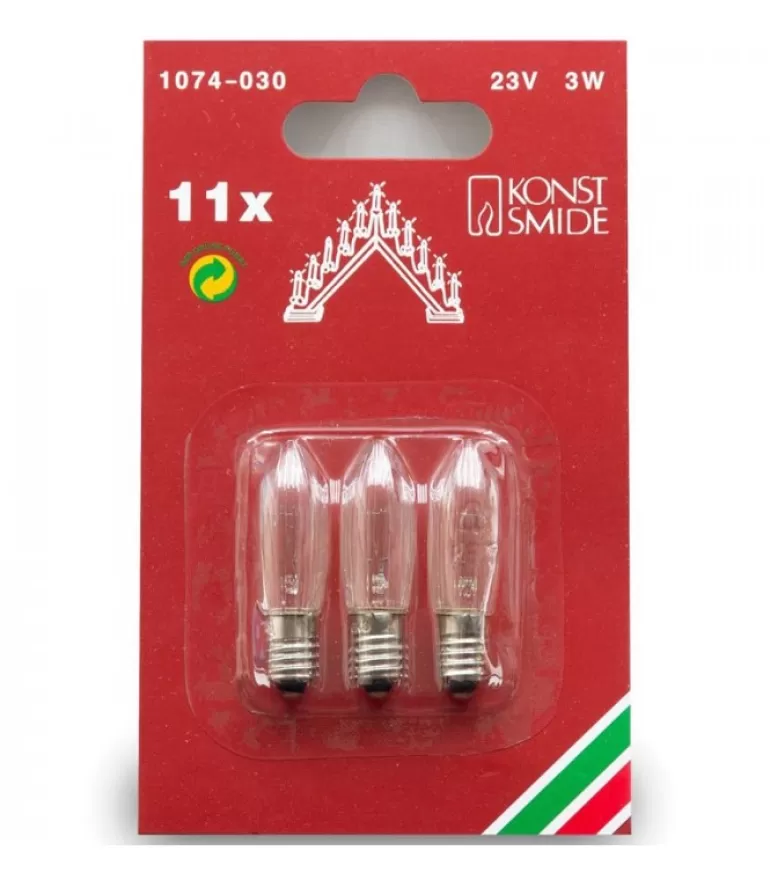 Cheap 3 Ampoules De Rechange 23V, 3W Pour Chandelier Electrique 11 Lampes Ampoules Guirlandes De Rechange