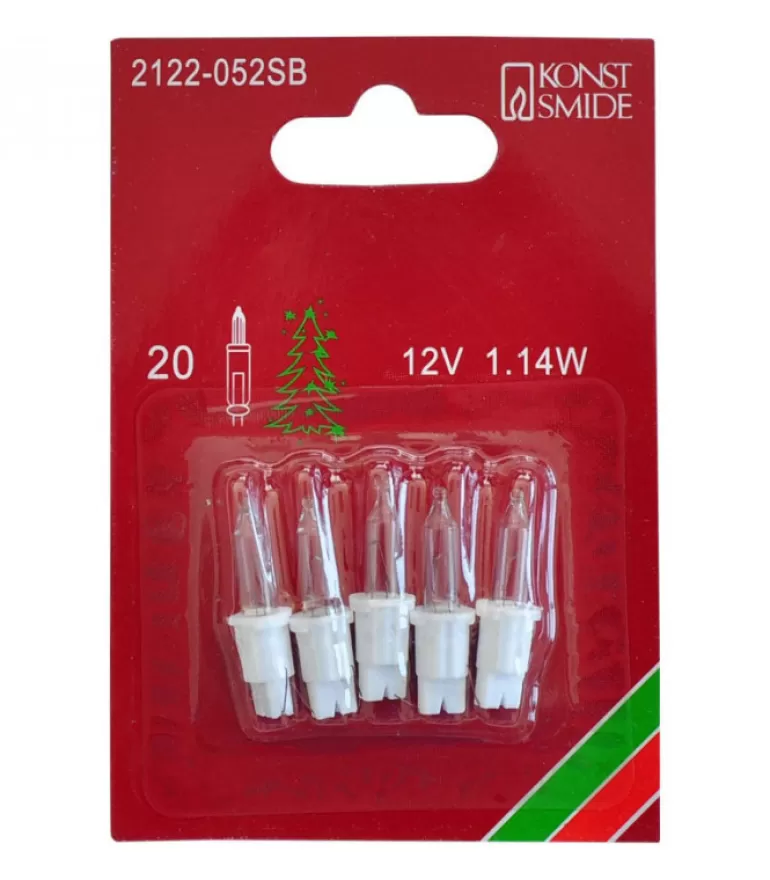 Discount 5 Ampoules De Rechange 12V, 1,14W Pour Guirlande De Noël 20 Lampes Ampoules Guirlandes De Rechange