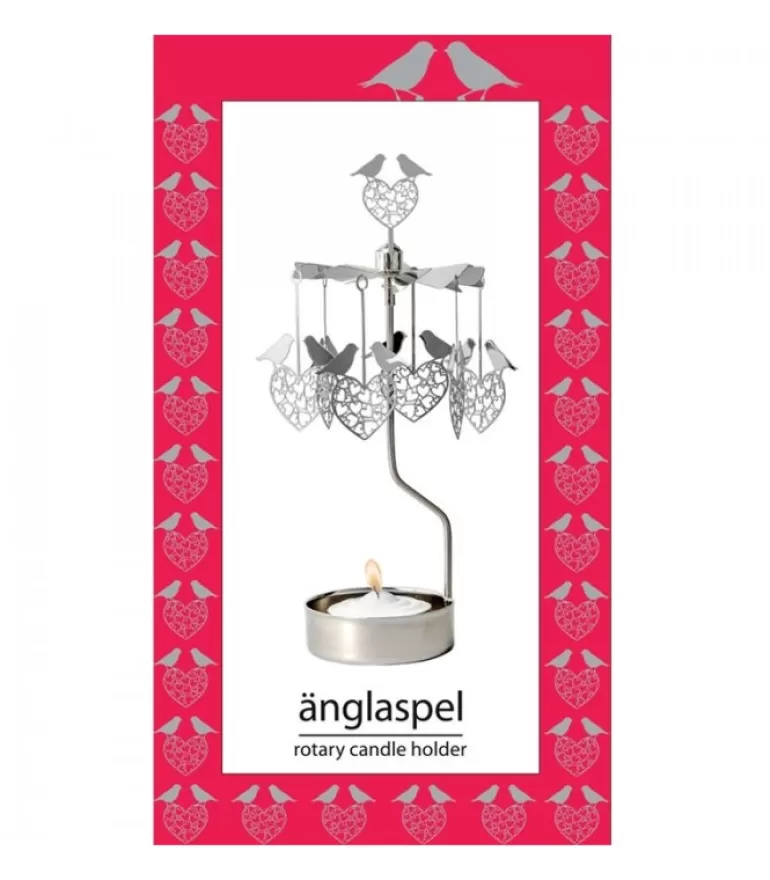 Best Sale Bougeoir Carrousel 2 Oiseaux Amoureux Bougeoirs Carrousels Photophore De Noël