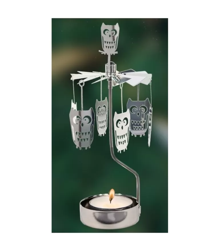 Online Bougeoir Carrousel Chouettes Bougeoirs Carrousels Photophore De Noël