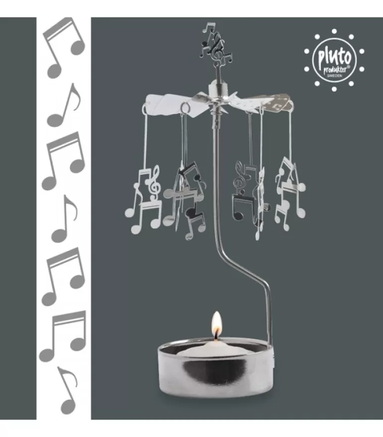 Clearance Bougeoir Carrousel Notes De Musique Bougeoirs Carrousels Photophore De Noël