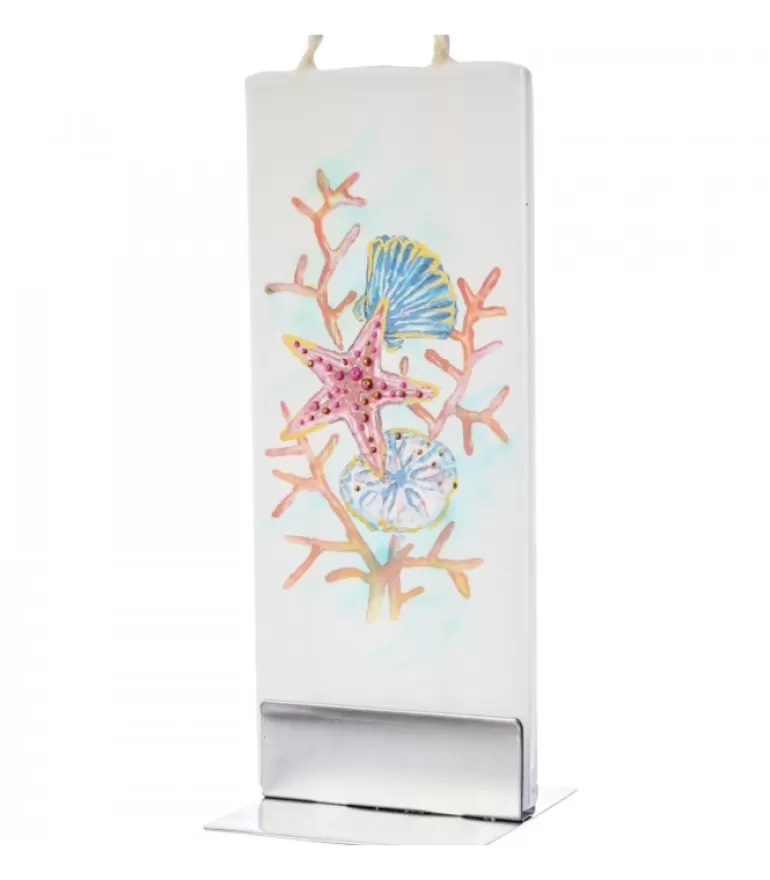 Online Bougie Déco Marine, Etoile De Mer Et Coquillages Bougies Décoratives