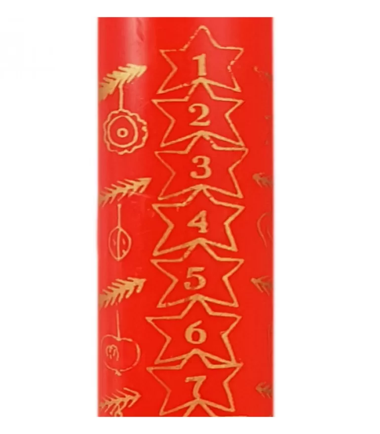 Cheap Bougie De L'Avent Graduee, 25 Cm Bougies De L'Avent
