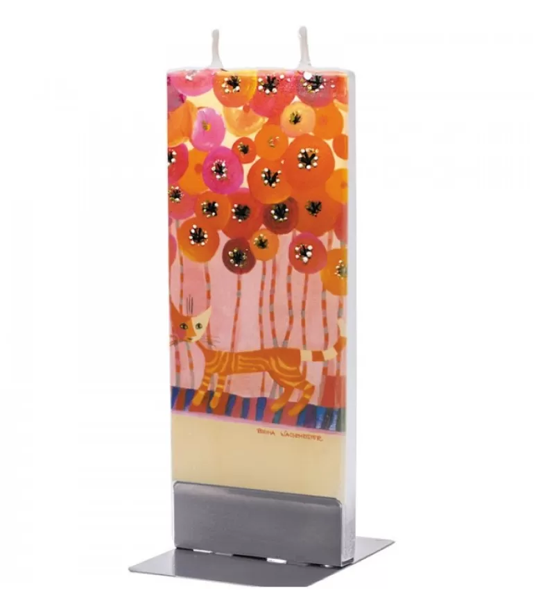 New Bougie Design Rosina Wachtmeister, Chat Dans Les Fleurs Bougies Décoratives
