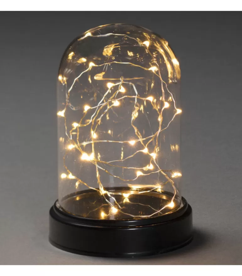 Clearance Boule En Verre Lumineuse Décorative A Led, 17 Cm Guirlande Lumineuse Intérieure À Led
