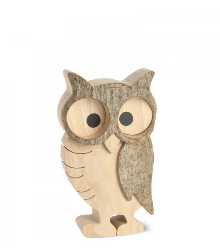 Discount Chouette Hulotte En Bois, 8 Cm Chouettes Et Hiboux En Bois