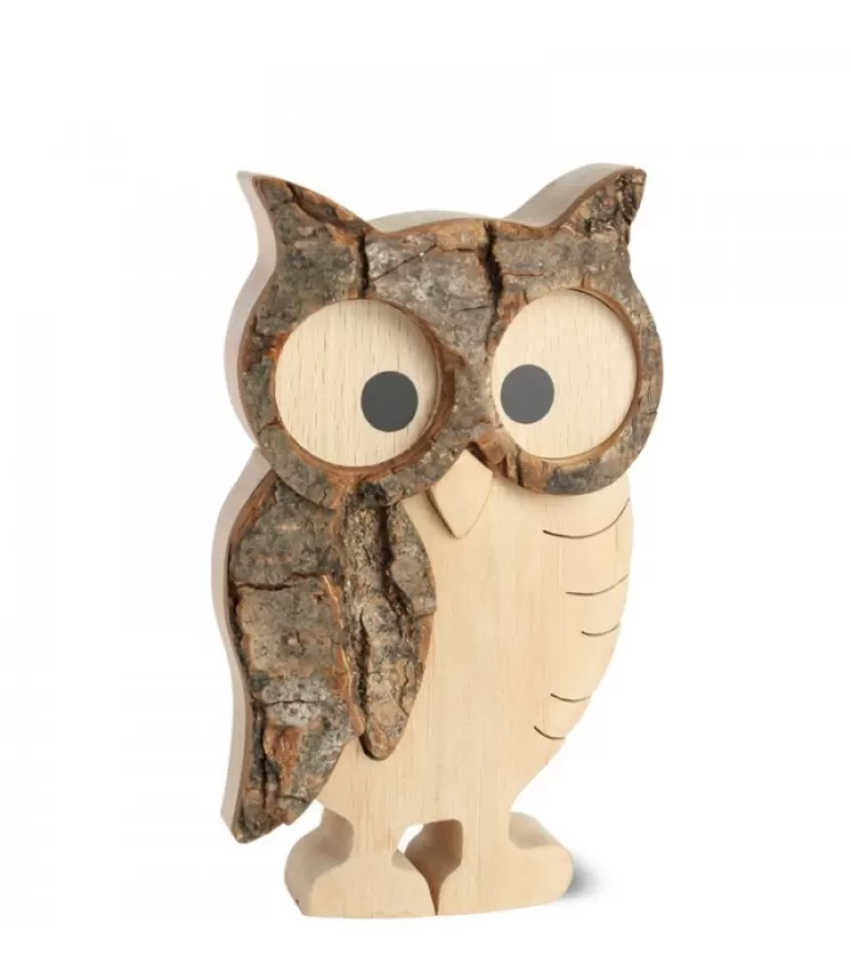 Fashion Chouette Hulotte En Bois, 11 Cm Chouettes Et Hiboux En Bois