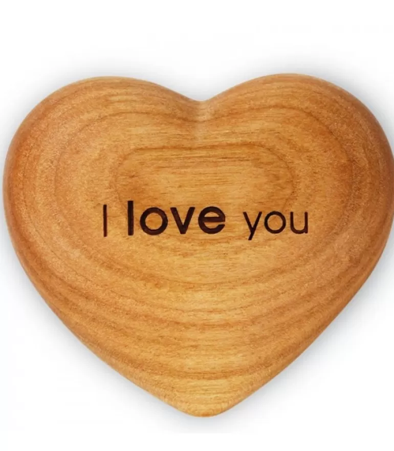 Online Coeur En Bois, I Love You, 6 Cm Coeur En Bois