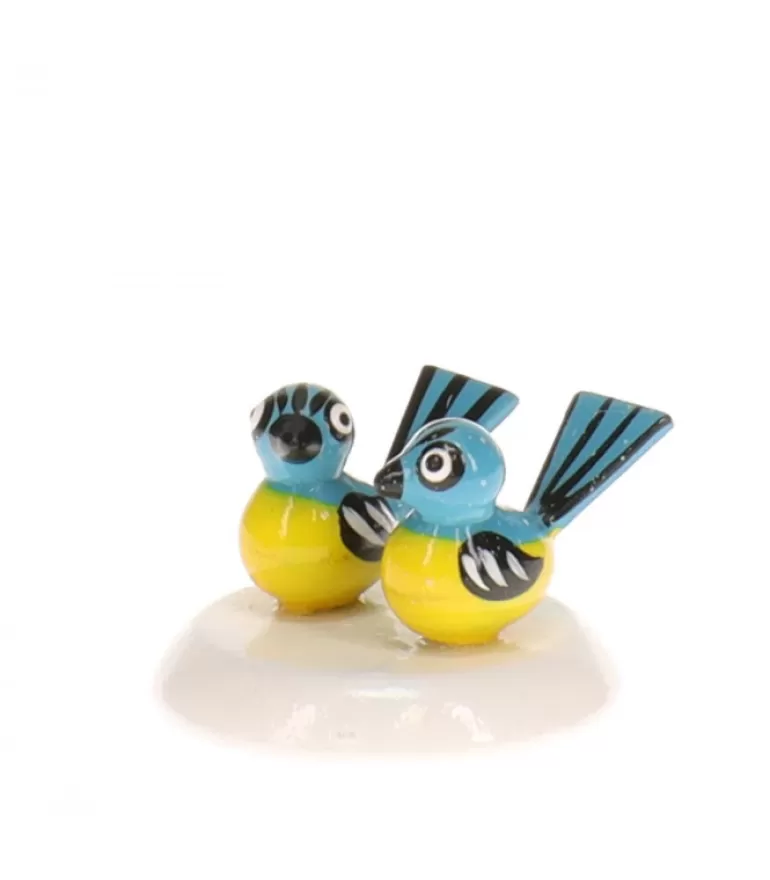 Best Couple De Mesanges - Village De Noël Miniature Village De Noël Miniature