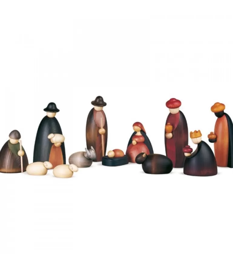 Store Crèche De Noël Complete Avec 12 Personnages 17 Cm Personnages De Crèche De Noël