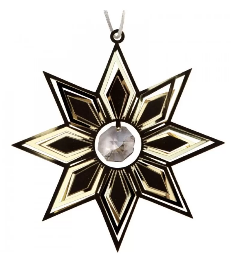 Clearance Déco Sapin De Noël Design, Etoile Avec Cristal Déco De Noël Scandinave