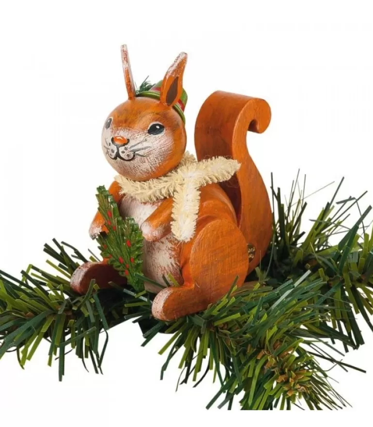 Hot Ecureuil A Clipser Sur Branche Oiseau Décoratif