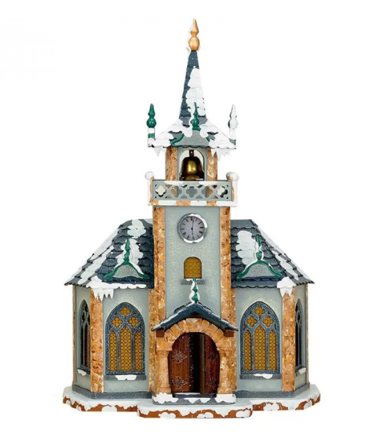 Shop Eglise Eclairee Pour Village De Noël Miniature Winterkinder Village De Noël Miniature