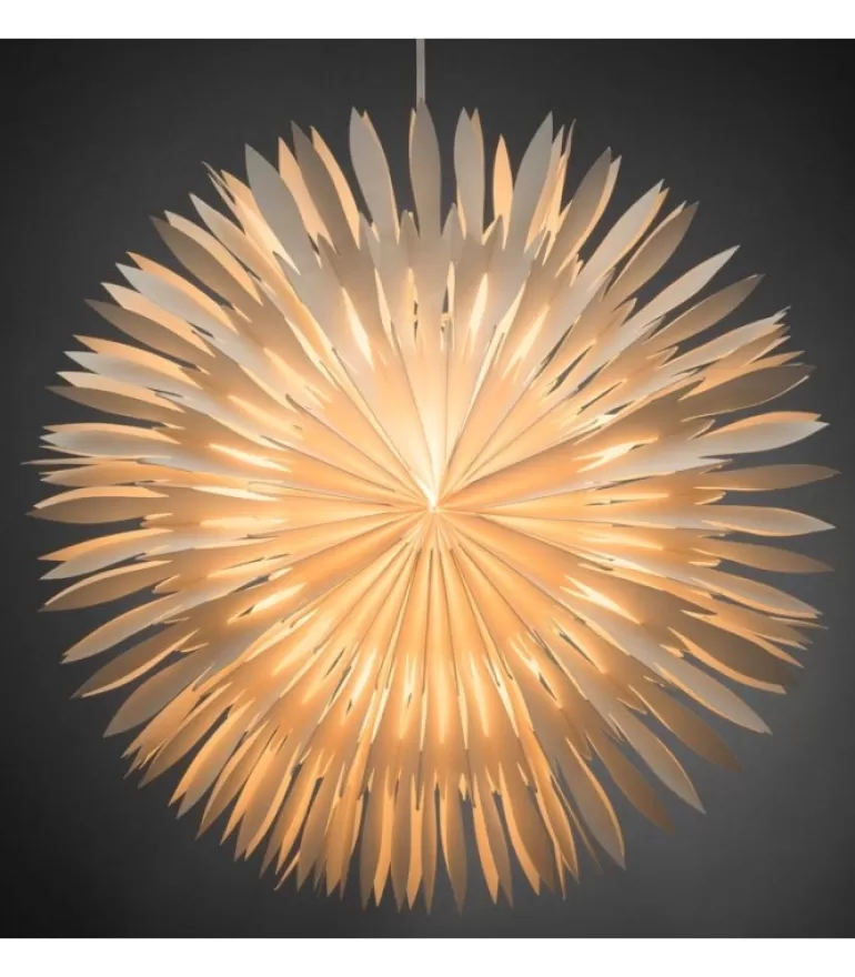 Best Sale Etoile Lumineuse Electrique En Papier A Suspendre, Blanche, 60 Cm Etoile Lumineuse