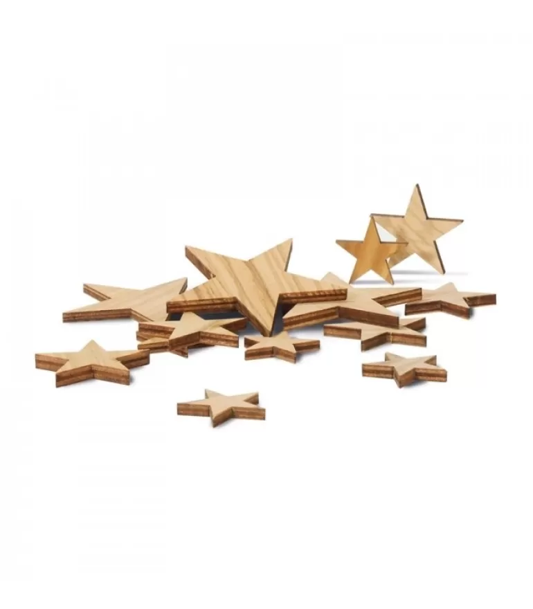 Hot Etoiles Décoratives En Bois Pour Table De Noël Objet Déco Bois