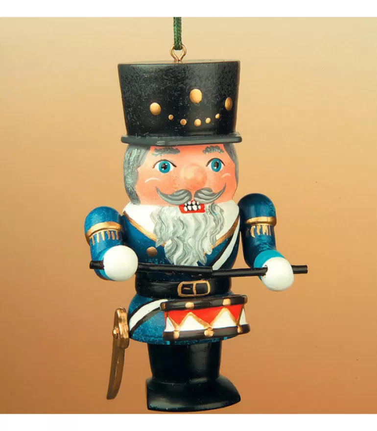 Online Figurine Casse-Noisette En Bois Tambour. Décoration Sapin De Noël Allemande Déco Sapin De Noël Vintage