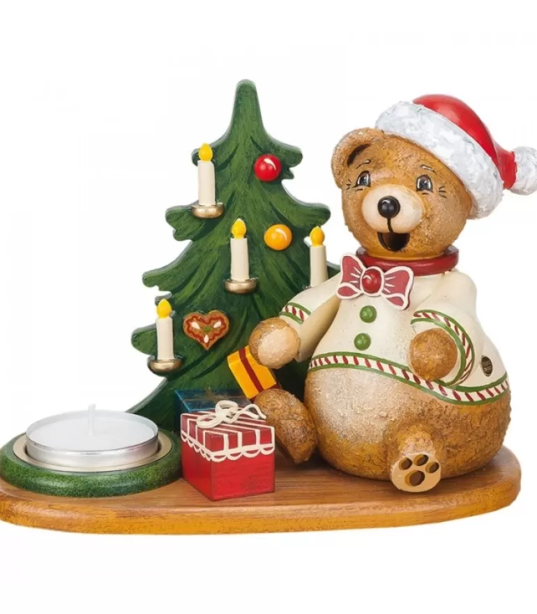 Flash Sale Figurine Porte Encens Ourson Et Bougeoir Bonhommes Fumeurs D'Encens Allemand