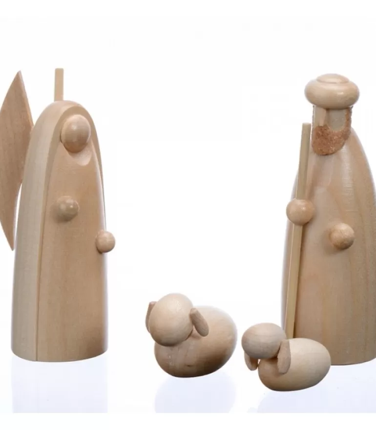 Online Figurine Pour Crèche De Noël, L'Ange Et Le Berger, 6 Cm Personnages De Crèche De Noël