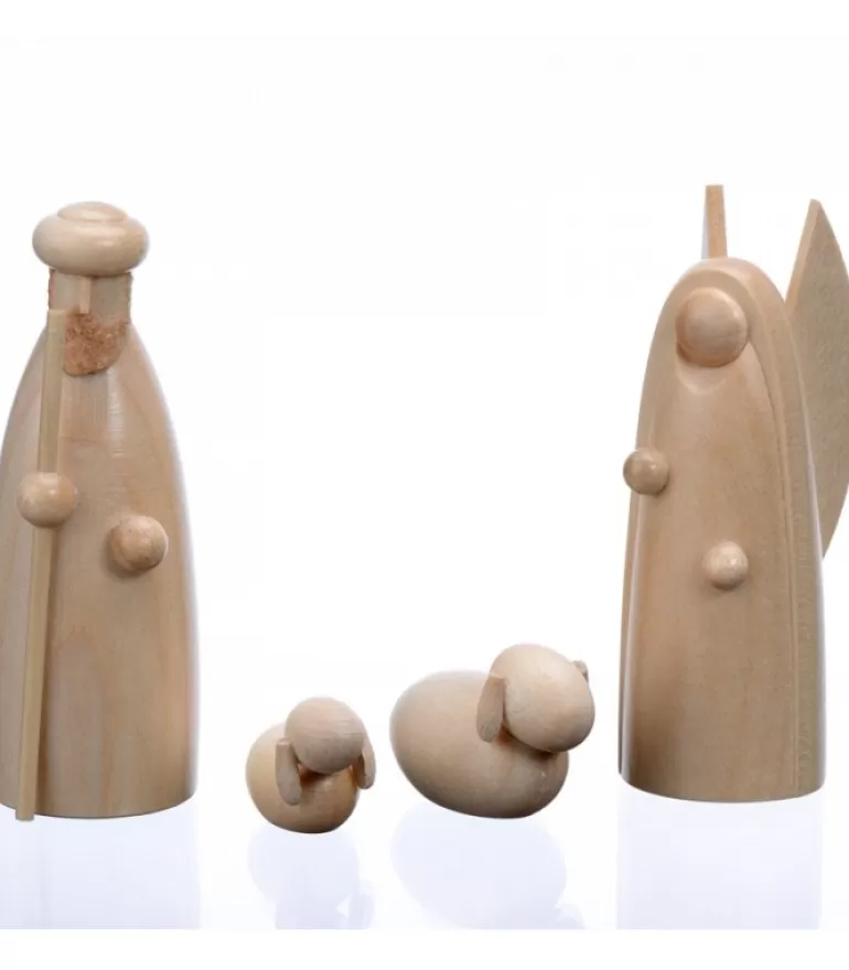 Online Figurine Pour Crèche De Noël, L'Ange Et Le Berger, 6 Cm Personnages De Crèche De Noël
