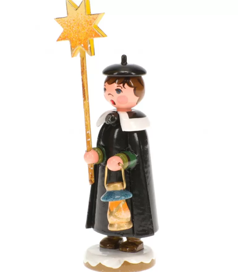 Fashion Garcon Chanteur Avec Etoile - Village De Noël Miniature Village De Noël Miniature