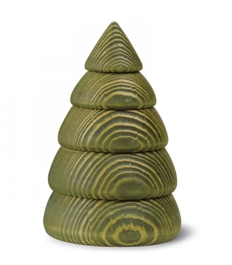 Clearance Grand Sapin De Noël En Bois Design, 14 Cm, Vert Sapin De Noël Design