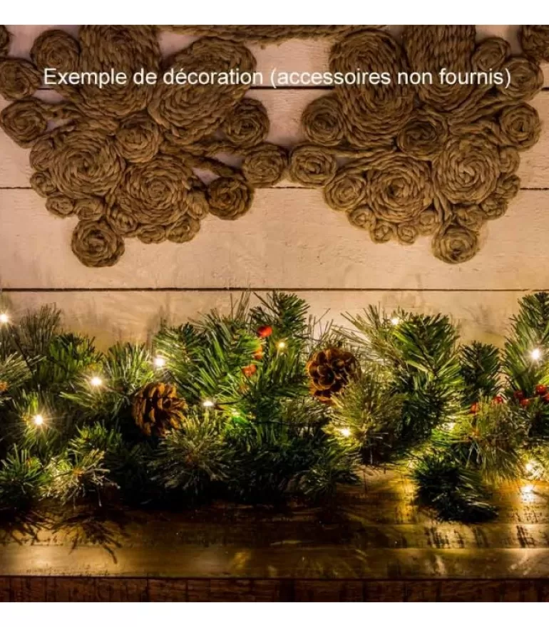 Cheap Guirlande Lumineuse Led Effet Gouttes, 100 Diodes Ambrees, Fil Noir Guirlande Lumineuse Intérieure À Led