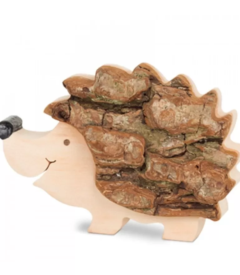 Hot Herisson En Bois Debout, 7,5 Cm Animaux En Bois