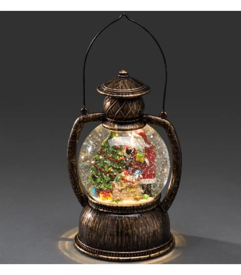 Online Lanterne À Neige Boule A Led, Père Noël, 20 Cm Lanternes De Noël À Neige