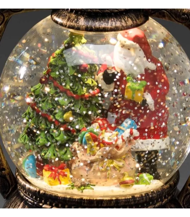 Online Lanterne À Neige Boule A Led, Père Noël, 20 Cm Lanternes De Noël À Neige