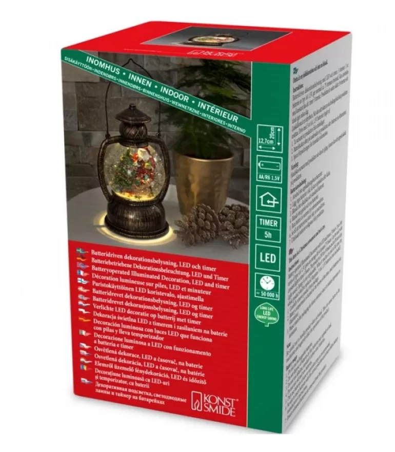 lanterne__neige_boule_a_led_pre_nol__cm_3.webp Online Lanterne À Neige Boule A Led, Père Noël, 20 Cm Lanternes De Noël À Neige