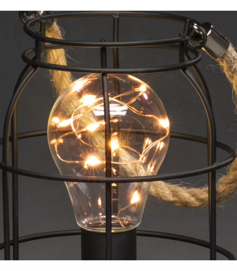 Online Lanterne Lumineuse A Led En Metal, Ronde, 18 Cm Guirlande Lumineuse Intérieure À Led
