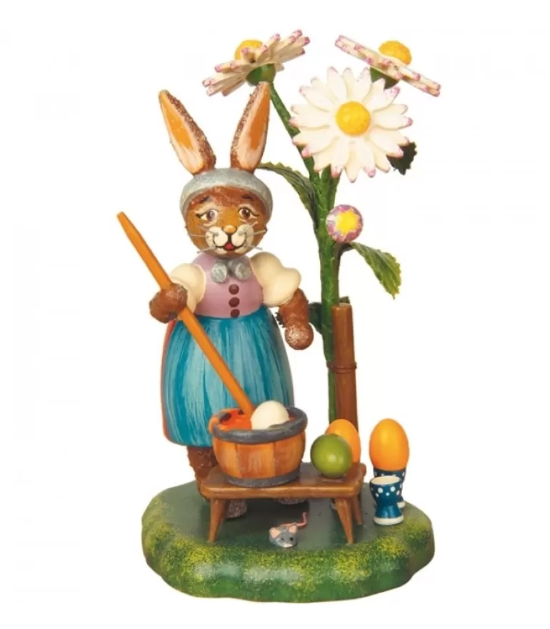 Discount Lapin De Paques En Bois Peintre D'Oeufs Colores Lapins En Bois De Paques