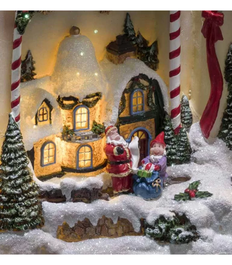 Store Livre De Noël Musical Lumineux Lanternes De Noël À Neige