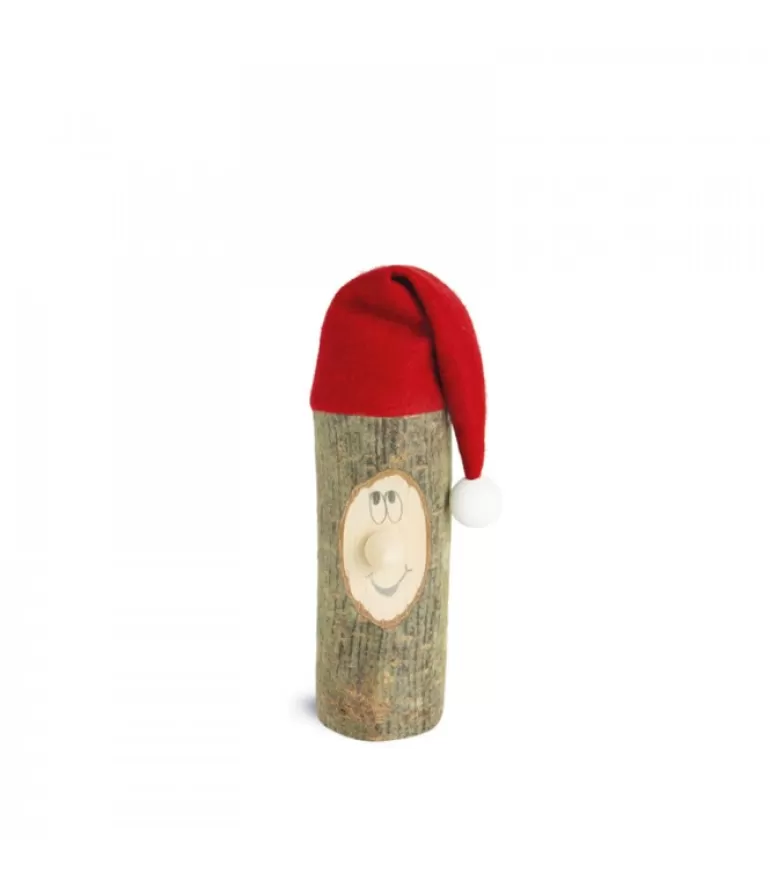 Hot Lutin Père Noël En Bois Avec Bonnet Rouge, 6 Cm Père Noël En Bois