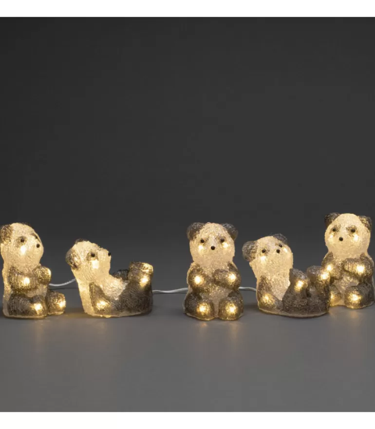Cheap Pandas Lumineux En Acrylique Led, Lot De 5, 11,5 Cm Oiseaux Lumineux Et Animaux Lumineux
