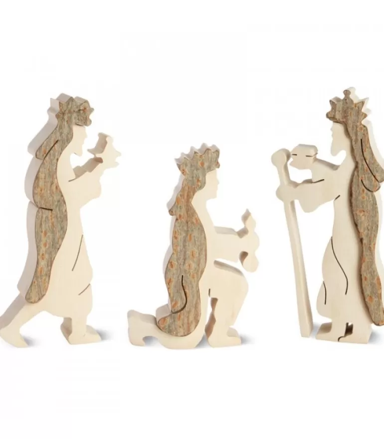 Sale Personnages Crèche De Noël, Les Trois Rois Mages, 10 Cm Crèche De Noël Artisanale