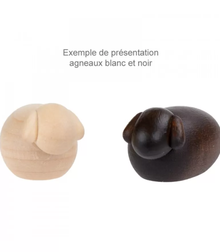 Fashion Petits Animaux Pour Crèche De Noël, Agneau Blanc Personnages De Crèche De Noël