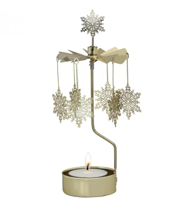 Best Photophore Noël Flocons Dores Bougeoirs Carrousels Photophore De Noël