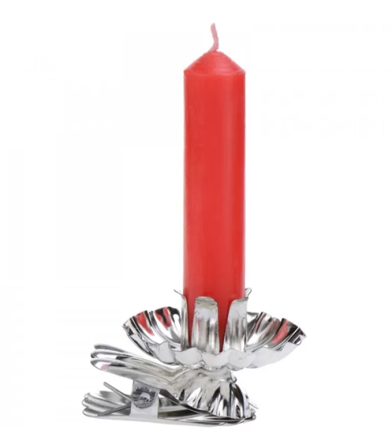Hot Pince A Bougie Pour Sapin En Metal Argente Bougies Pour Sapin De Noël