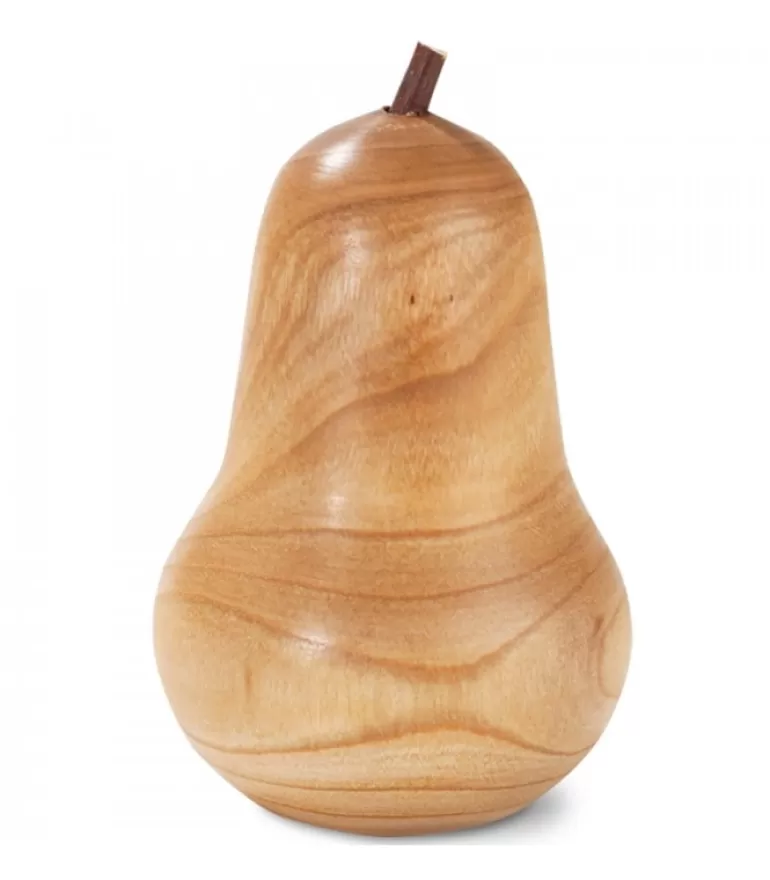 Sale Poire En Bois Poli, 5,5 Cm Objet Déco Bois