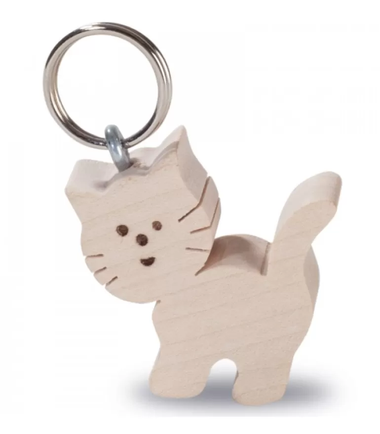 Cheap Porte-Clés Chat Porte-Clés En Bois