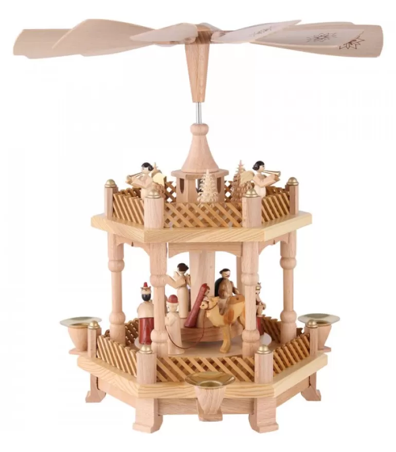 Flash Sale Pyramide De Noël Allemande 1 Etage A 3 Bougies Pyramides De Noël Allemandes