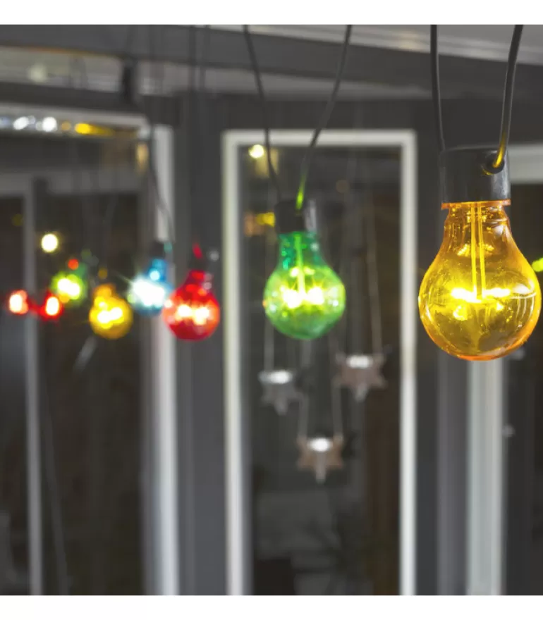 Flash Sale Rallonge 10 M Pour Guirlande Lumineuse De Terrasse, 10 Ampoules Multicolores Guirlande Lumineuse Extérieur