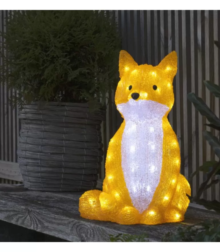 Cheap Renard Lumineux A Led En Acrylique, 40 Cm Oiseaux Lumineux Et Animaux Lumineux