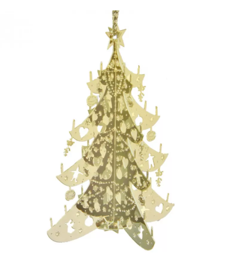 Shop Sapin De Noël Dore A Suspendre Déco De Noël Scandinave