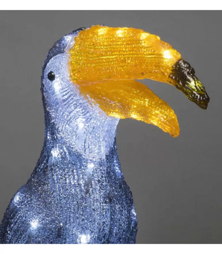 Fashion Toucan Lumineux 48 Cm En Acrylique, 56 Diodes Blanc Chaud Oiseaux Lumineux Et Animaux Lumineux