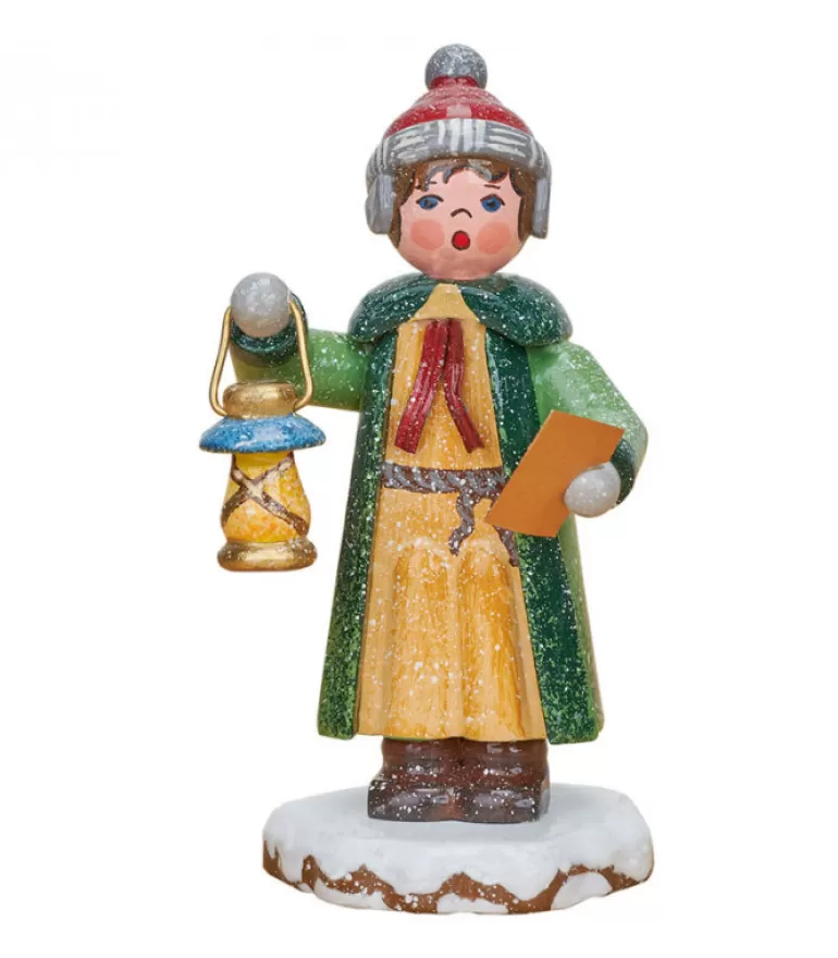 Hot Village De Noël Miniature, Garconnet Chantant Noël Village De Noël Miniature